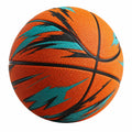 Ballon de basket extérieur orange et bleu