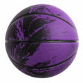 Ballon de Basket Extérieur Violet et Noir avec Bonne Adhérence