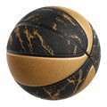 Ballon de basket extérieur noir et doré