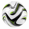 Ballon de football taille 5 blanc, noir et vert