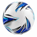 Ballon de football blanc, bleu et noir