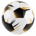 Ballon de football moderne noir/blanc/doré