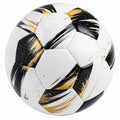 Ballon de football design moderne noir/blanc/or