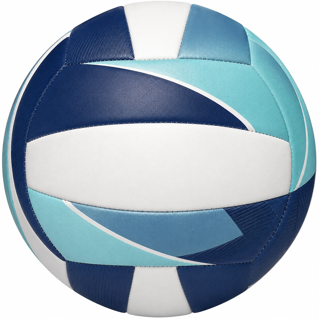 Ballon de volleyball bleu, blanc et turquoise