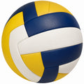 Ballon de volley jaune, bleu et blanc