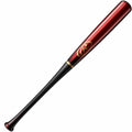 Batte de baseball en bois rouge et noire