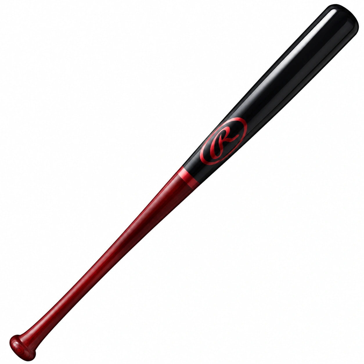 Batte de baseball Rouge/Noire en bois