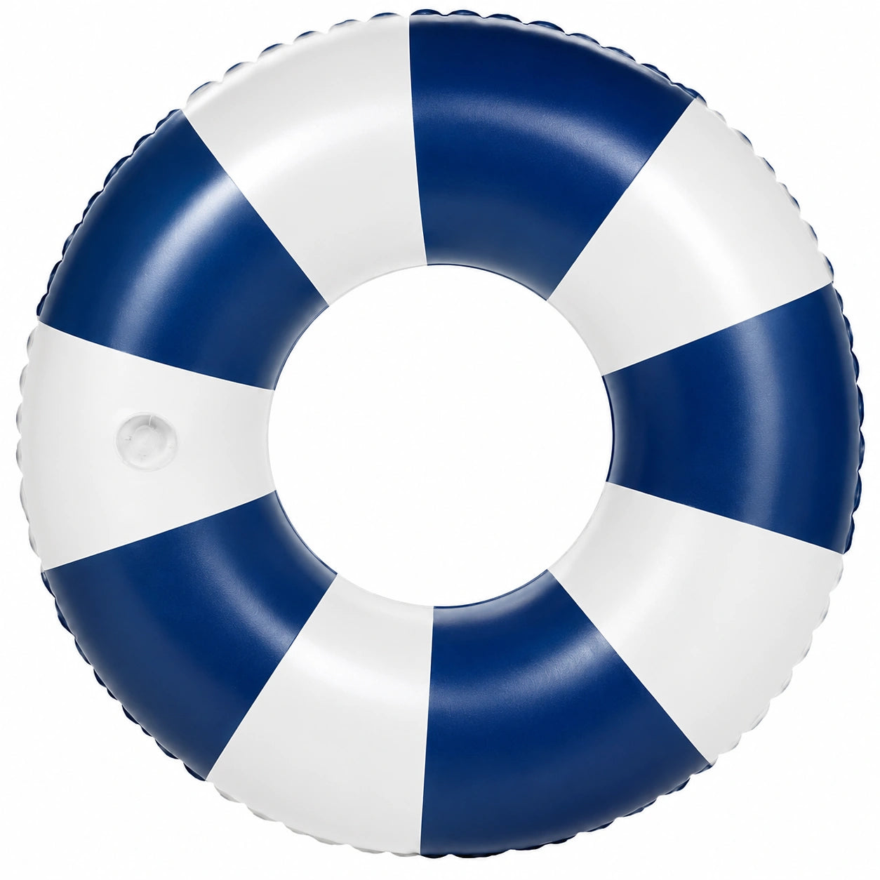 Bouée Gonflable Rayée Bleu et Blanc