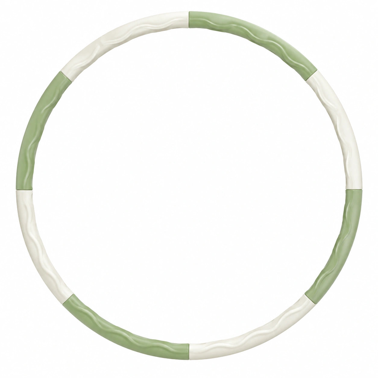 Cerceau de Fitness Détachable 90cm Vert et Blanc