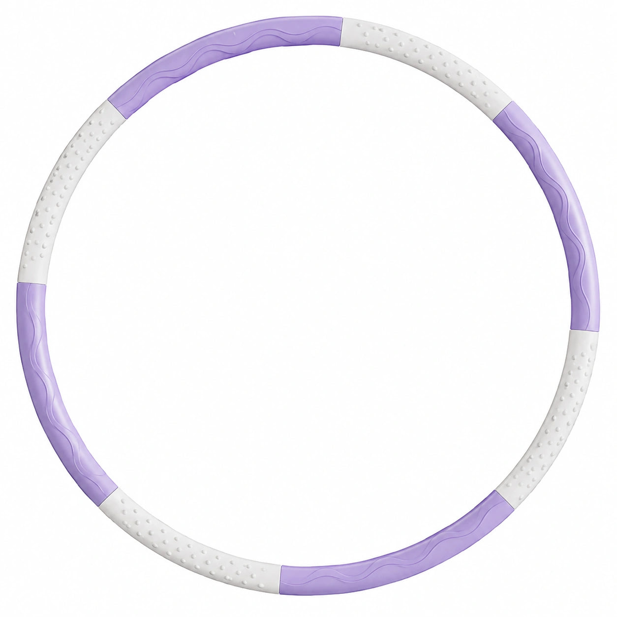 Cerceau Hula Hoop de Fitness Massage Violet et Blanc 98cm