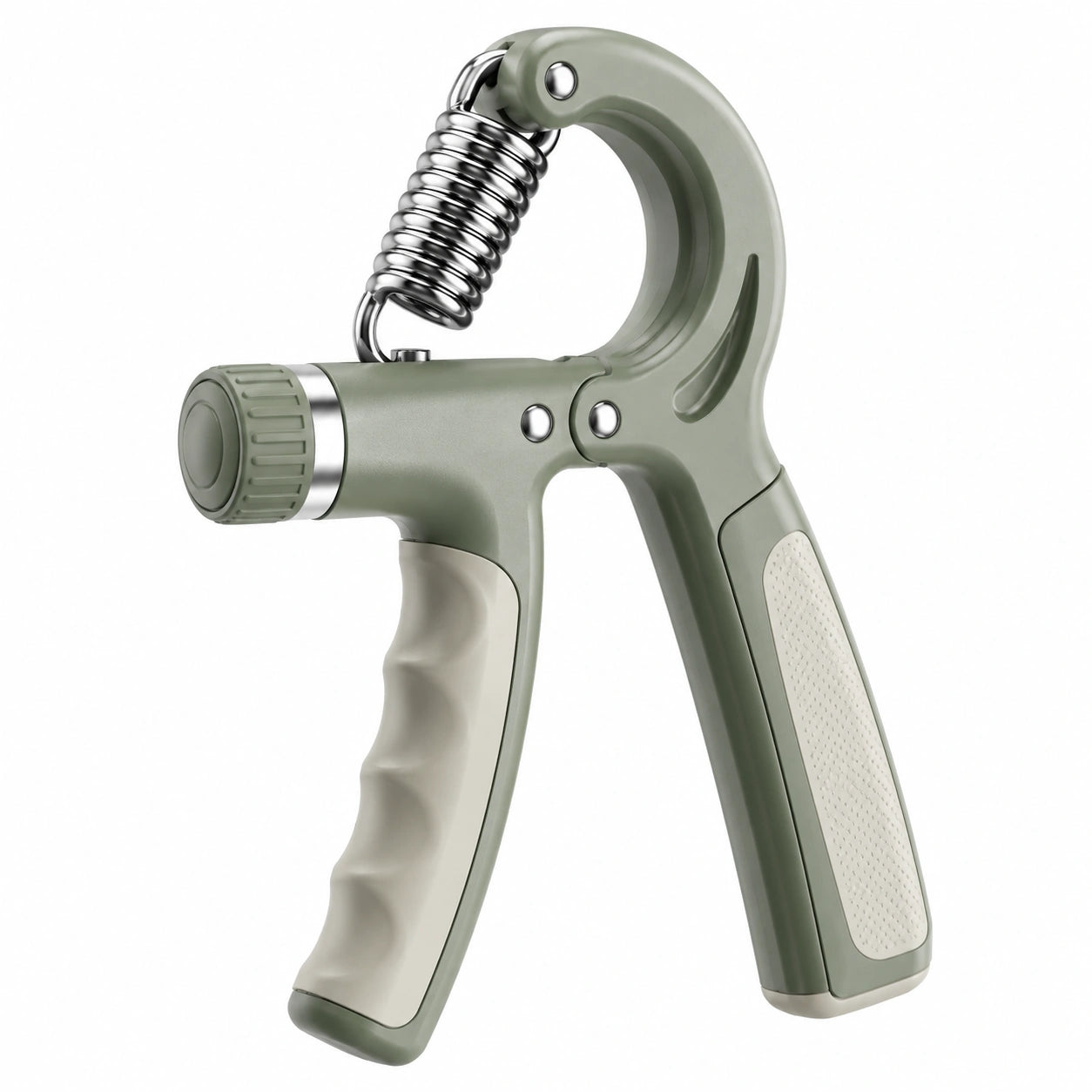 Pince de Musculation Réglable Vert et Gris - Résistance 5-60 kg