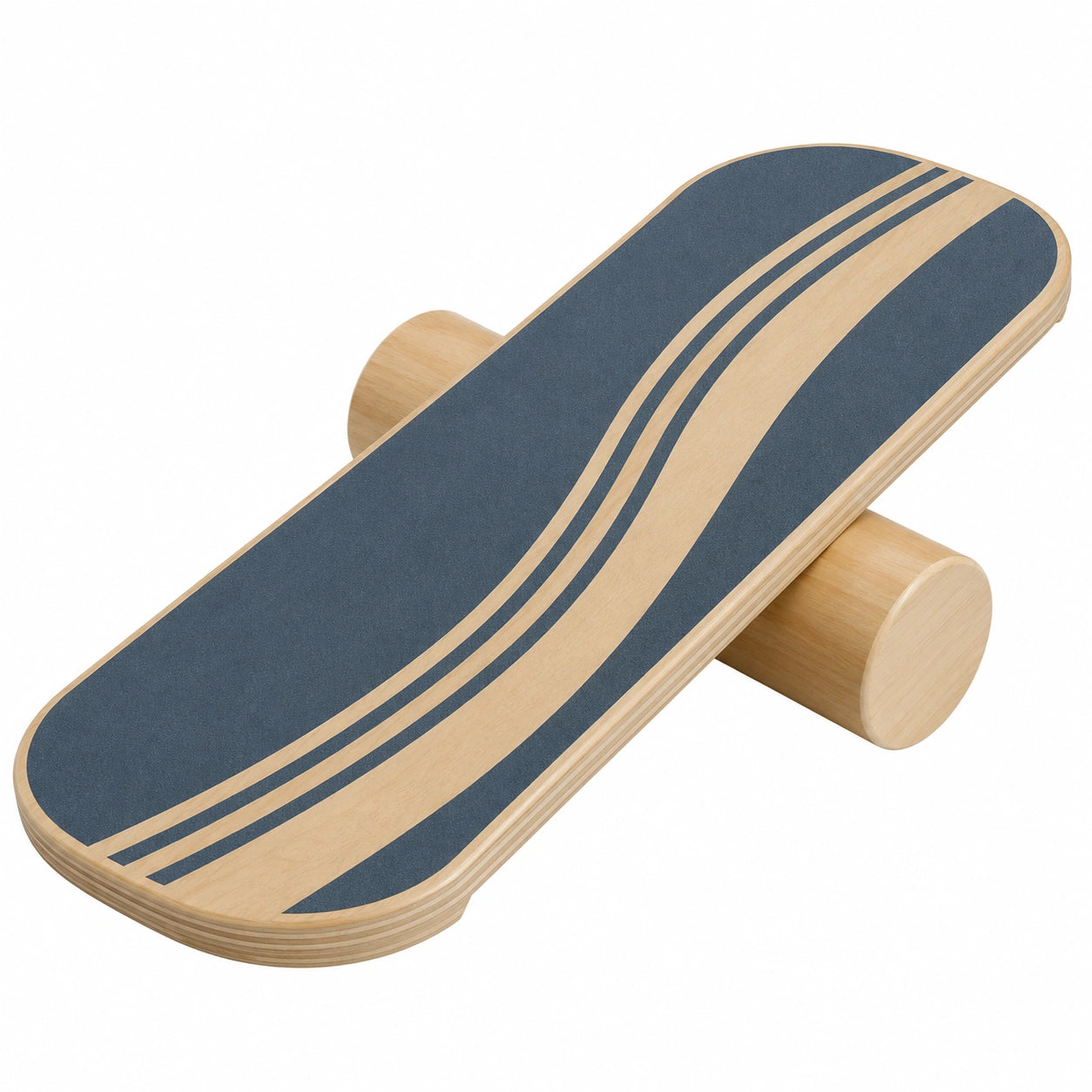 Planche d'équilibre en bois - Bleu et Beige