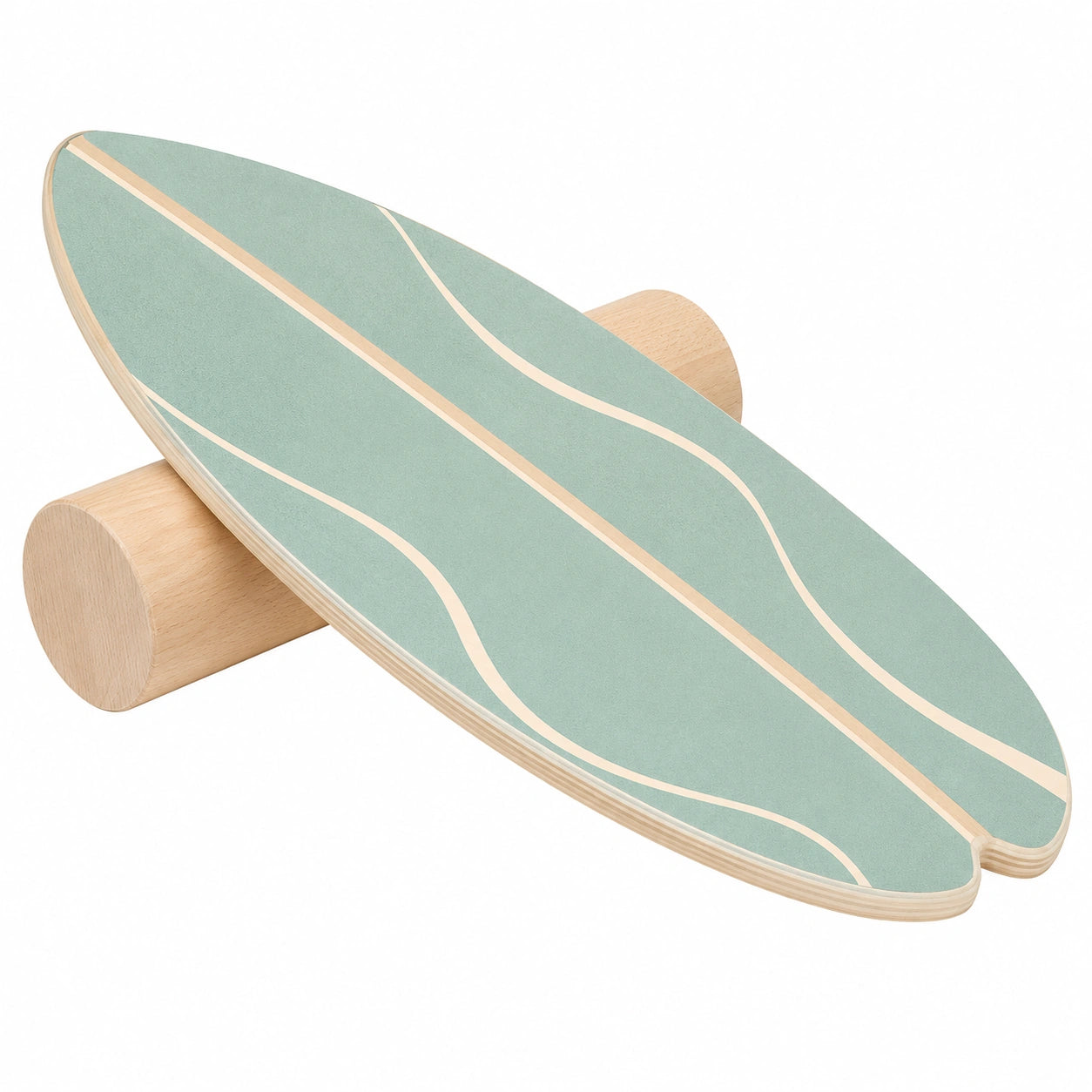 Planche d'équilibre en bois vert design ergonomique